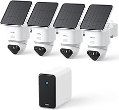 aosu T2 Ultra 4K Solar Security Cameras Wireless Outdoor, 4-Cam Kit, Smart Home Security System with TrueColor Night Vision, AI Recognition&Motion Tracking, 360&deg;Pan&Tilt, Expandable 16TB Local Storage