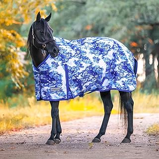 Jeffers Expression 1200 Denier Standard Neck Turnout Blanket for Horses, 87"- Water Proof, Breathable, 240 gram Polyfill, Medium Weight Warmth, Winter Protection for Stall, Barn &ndash; Equestrian Toile
