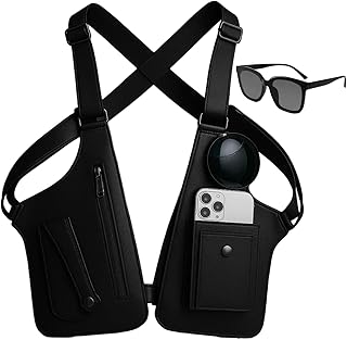 Levence - Premium Leather Shoulder Bag, Adjustable Anti Pickpockets Accessories, Armor Hidden Underarm Strap Wallet, Unisex
