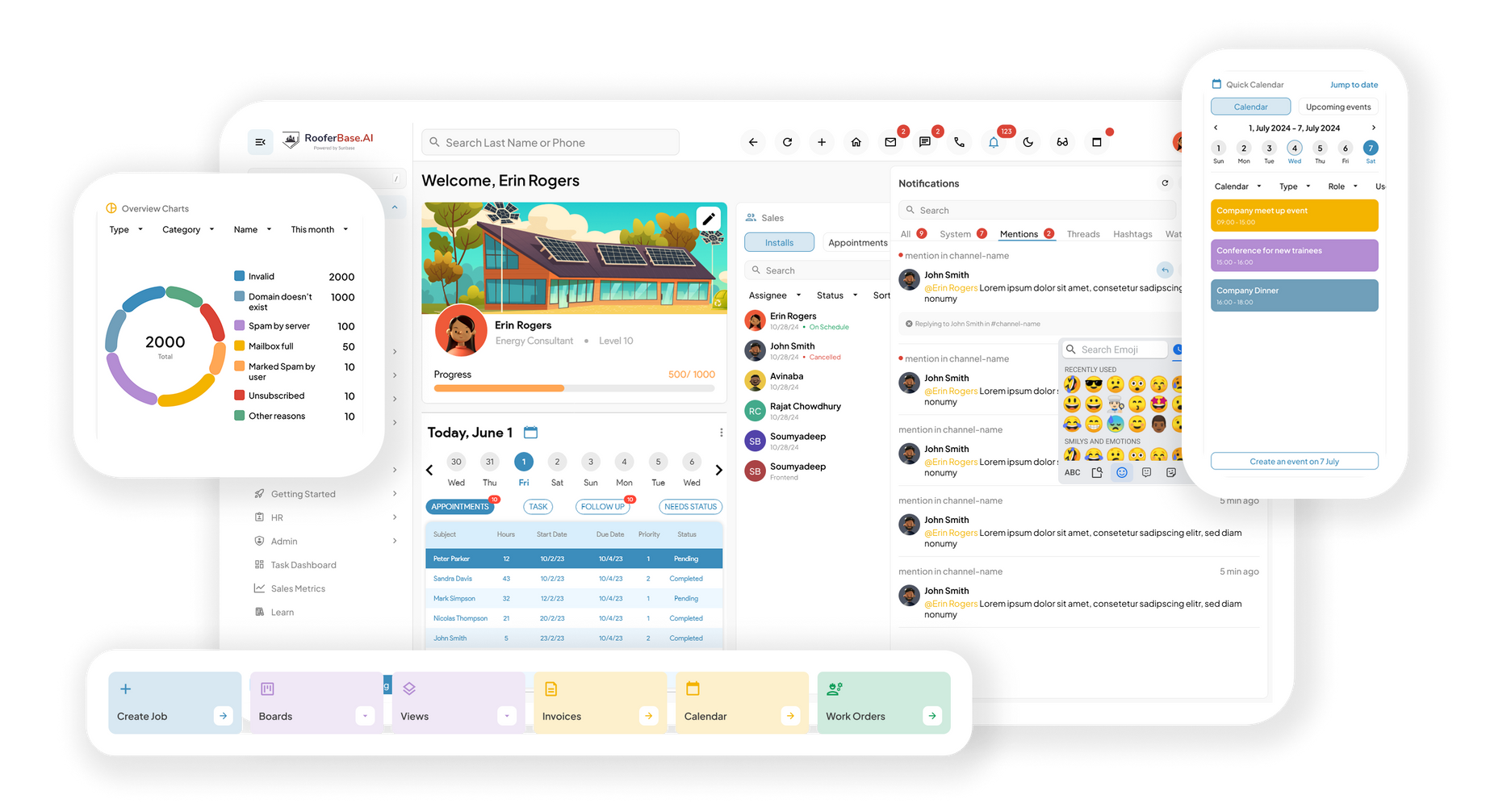RooferBase Appointment Scheduling