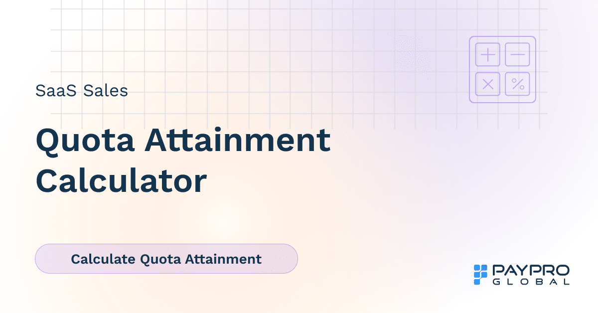 SaaS Quota Attainment Calculator