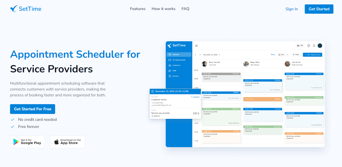 SetTime Plumbing Scheduling