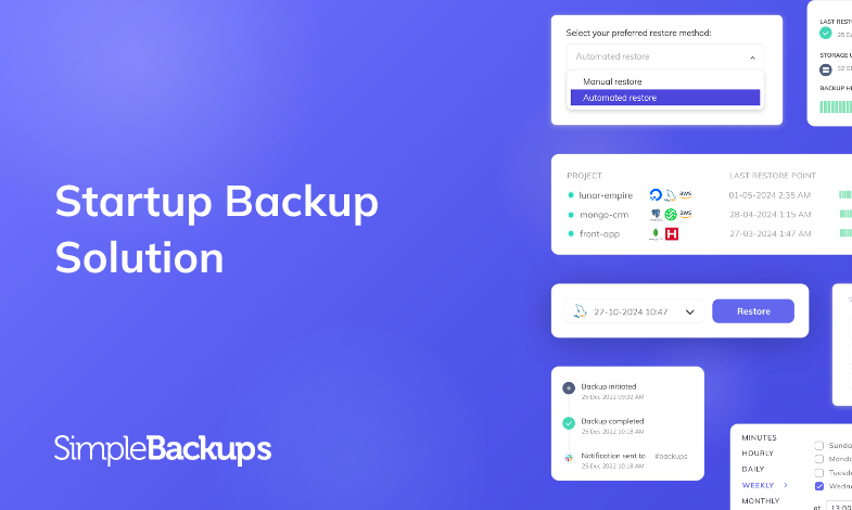 SimpleBackups for Startups