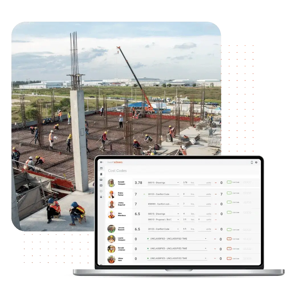 SmartBarrel Construction Time Tracker