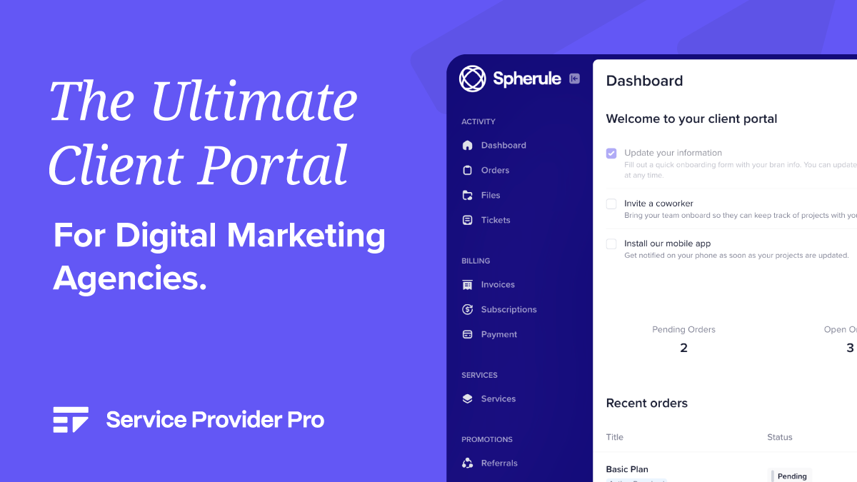 SPP.co: Client Portal for Agencies