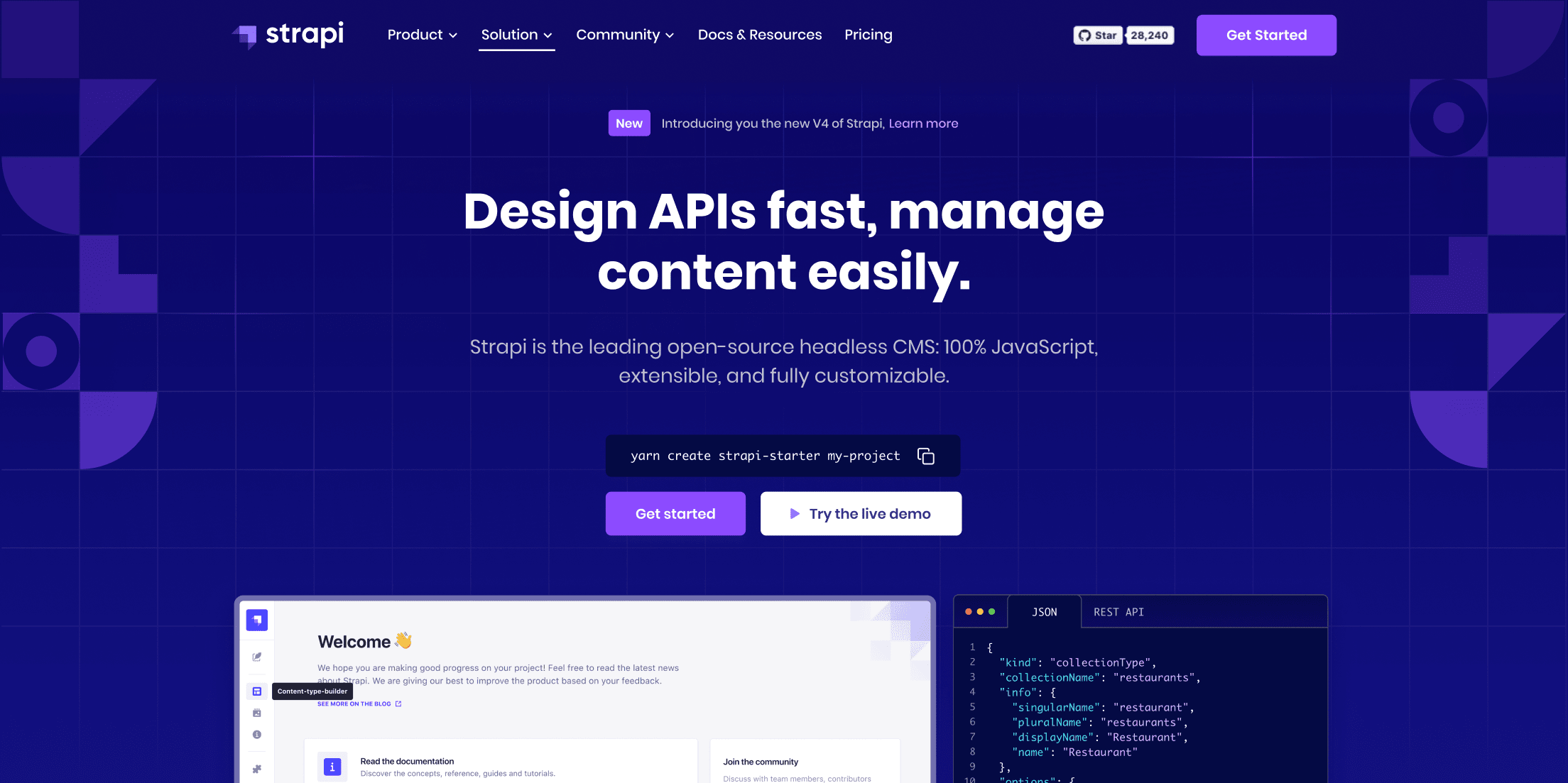 Strapi - Open-Source Headless CMS