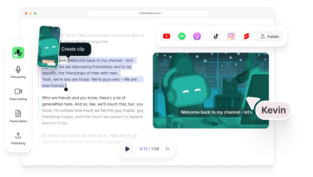 Streamlabs Podcast Editor