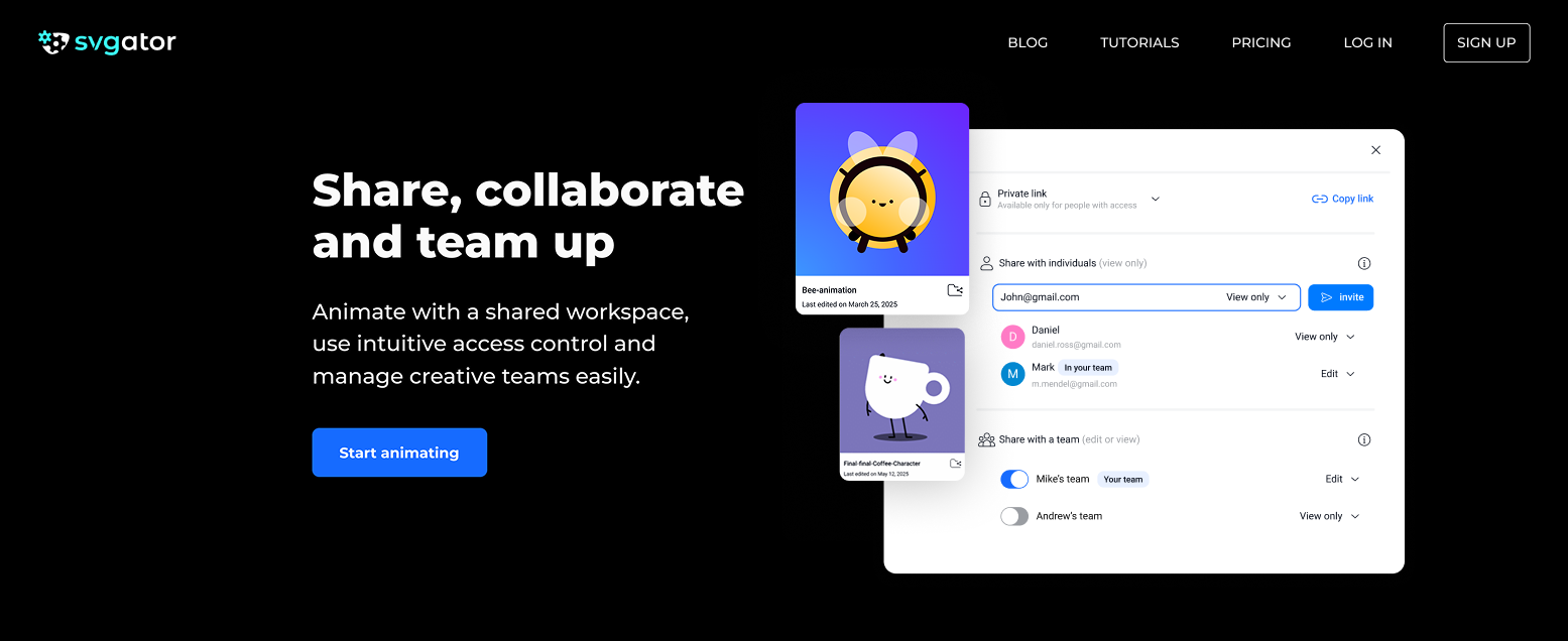Svgator Collaboration Suite