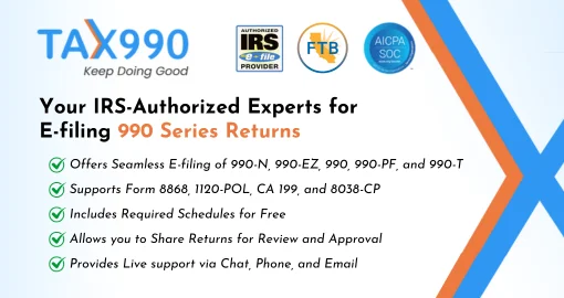 Tax 990 E-filing Software