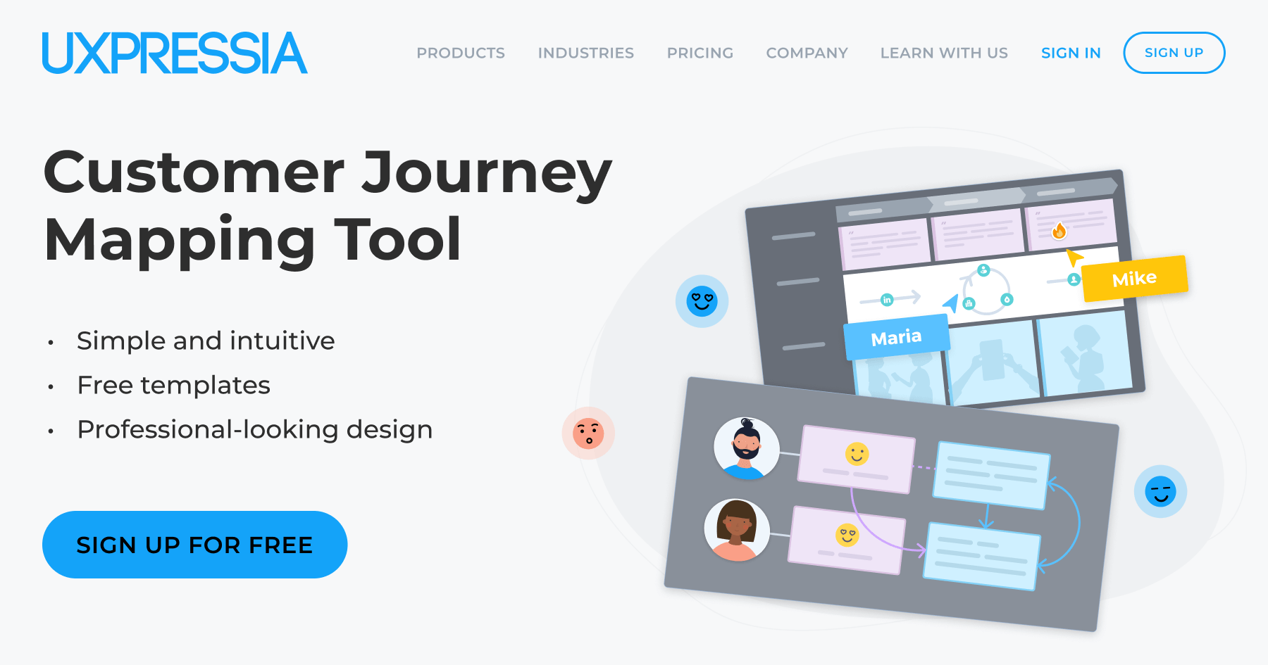 UXPressia Journey Mapping Tool