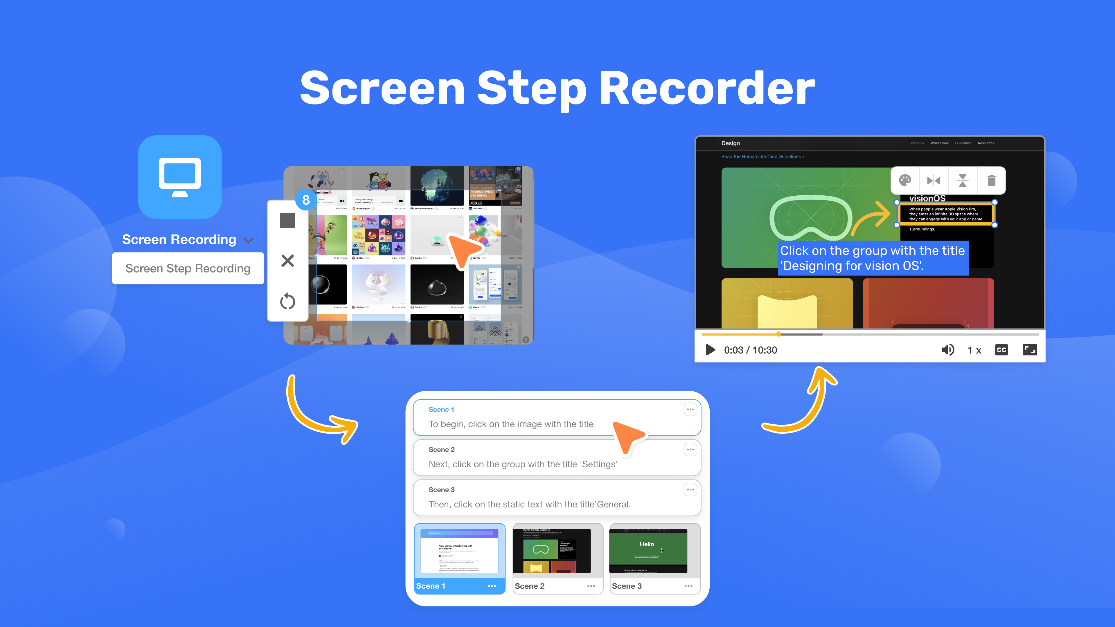 Visla Screen Step Recorder