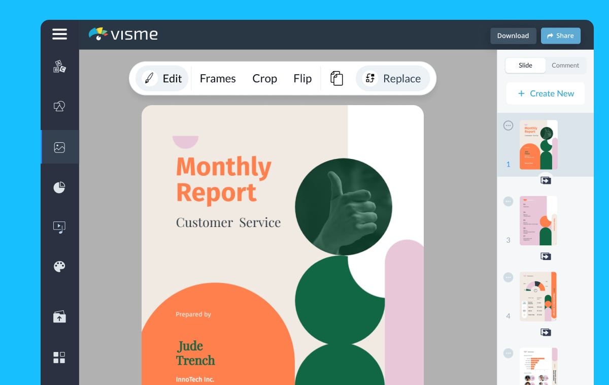 Visme AI Design Generator