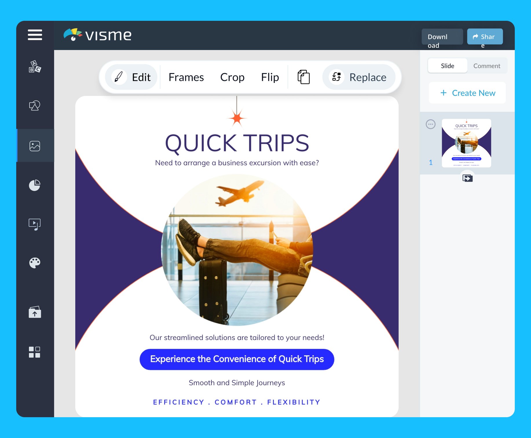 Visme AI Social Media Post Generator