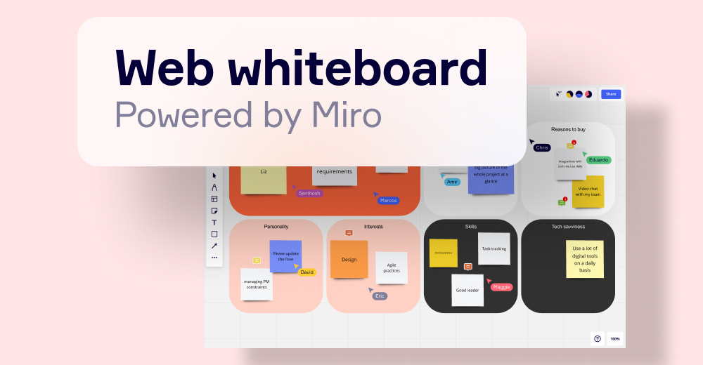 WebWhiteboard for Online Meetings